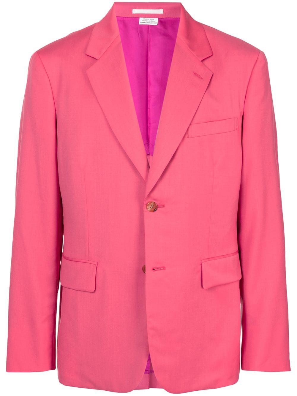 single-breasted fitted blazer by COMME DES GARCONS