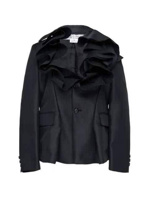 single-breasted ruffled blazer by COMME DES GARCONS