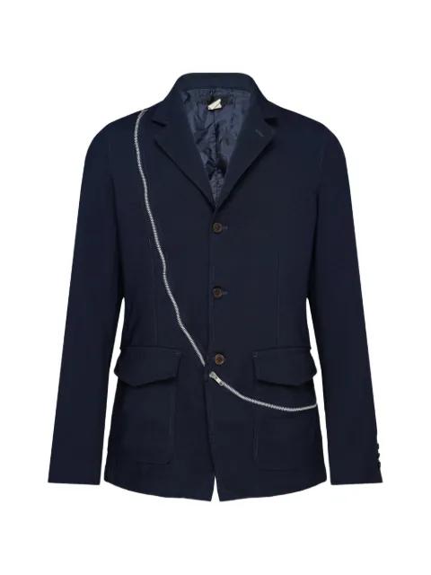 single-breasted zip-detail jacket by COMME DES GARCONS