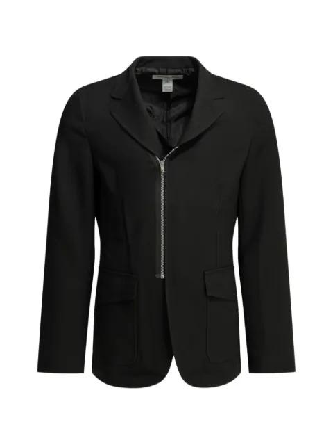 single-breasted zip-up blazer by COMME DES GARCONS