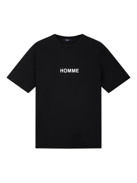 slogan-print T-shirt by COMME DES GARCONS