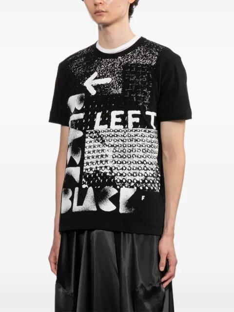 slogan-print T-shirt by COMME DES GARCONS