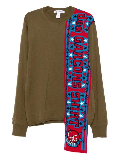 slogan stars sweater by COMME DES GARCONS
