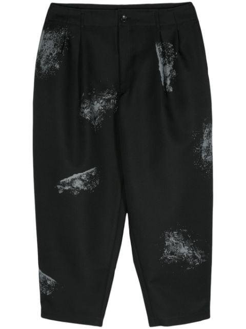 spray paint-effect trousers by COMME DES GARCONS