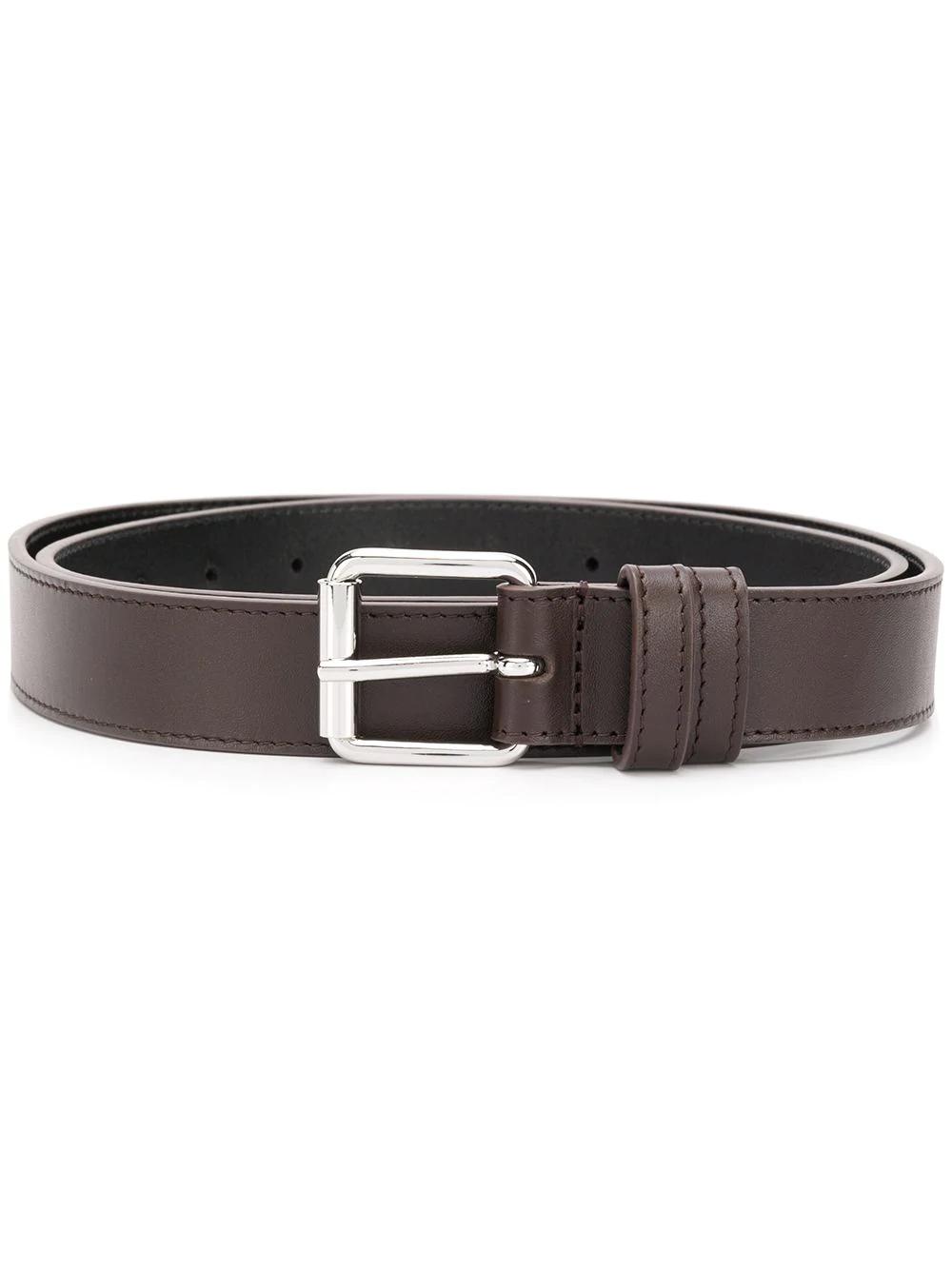 square-tip leather belt by COMME DES GARCONS