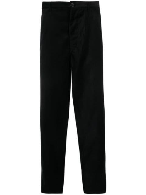 straight-leg velvet trousers by COMME DES GARCONS