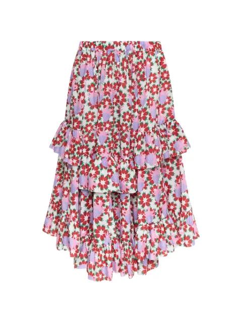 strawberry-print tiered skirt by COMME DES GARCONS