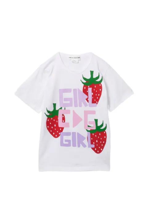strawberry print top by COMME DES GARCONS