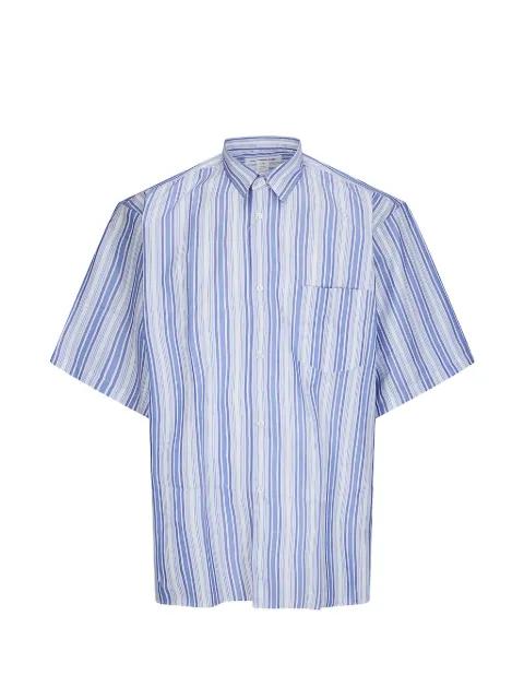 stripe-pattern short-sleeve shirt by COMME DES GARCONS