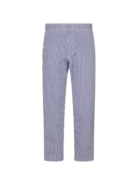 striped cotton trousers by COMME DES GARCONS