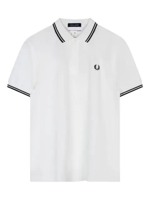 striped-detail polo shirt by COMME DES GARCONS