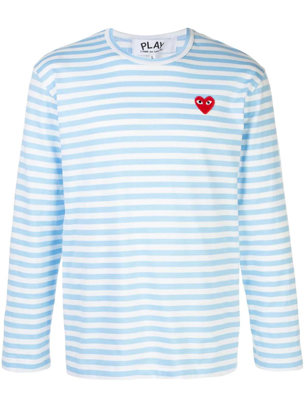 striped logo T-shirt by COMME DES GARCONS