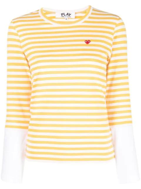 striped long-sleeve T-shirt by COMME DES GARCONS