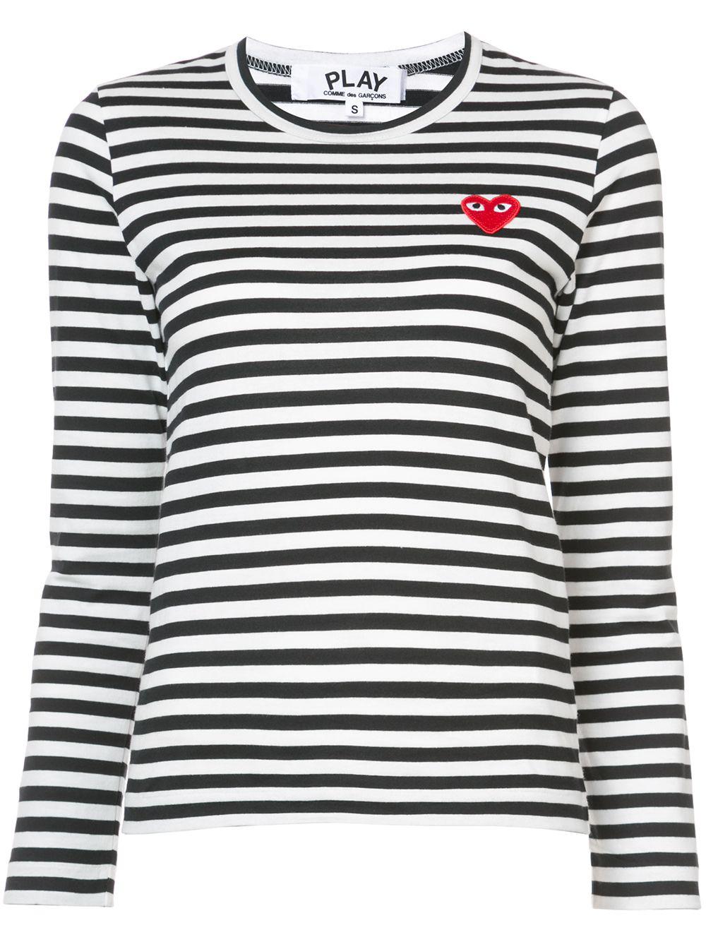 striped long sleeved T-shirt by COMME DES GARCONS