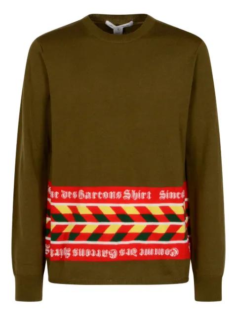 striped-panel sweater by COMME DES GARCONS