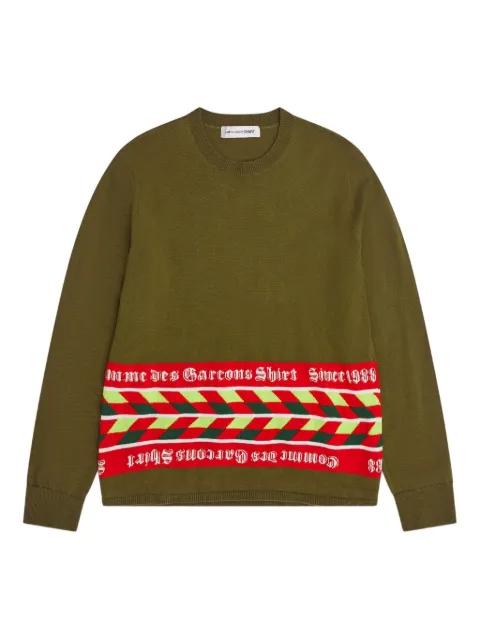 striped-panel sweater by COMME DES GARCONS