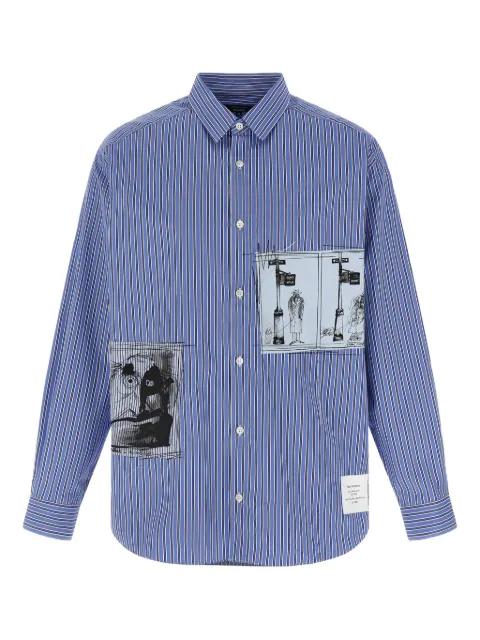 striped patches shirt by COMME DES GARCONS