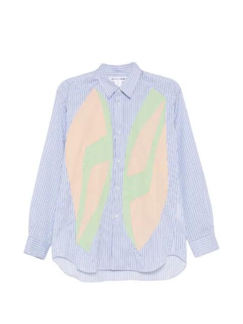 striped patchwork shirt by COMME DES GARCONS