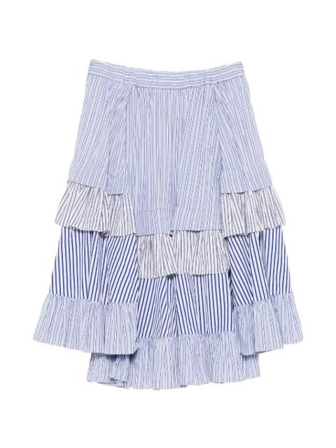 striped-pattern midi skirt by COMME DES GARCONS