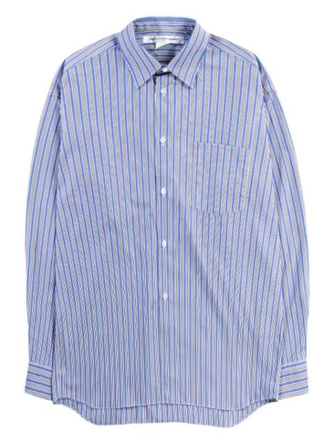 striped pocket-detail shirt by COMME DES GARCONS