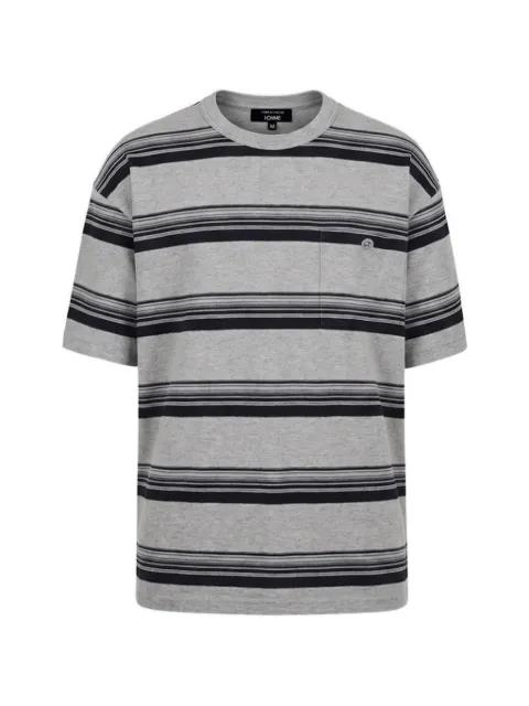 striped-print chest-pocket T-shirt by COMME DES GARCONS