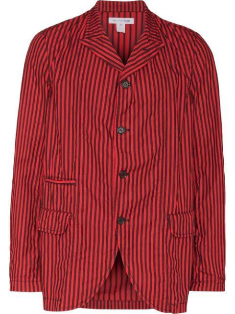 striped single-breasted blazer by COMME DES GARCONS
