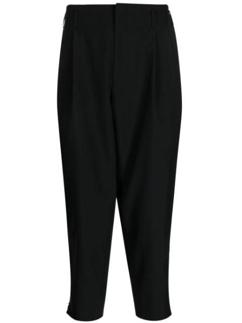 tapered-leg cropped wool trousers by COMME DES GARCONS
