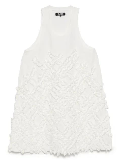 textured sleeveless dress by COMME DES GARCONS