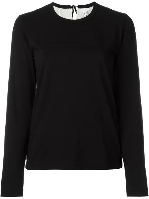 tie fastening longsleeved T-shirt by COMME DES GARCONS