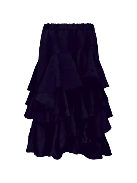 tiered ruffled midi skirt by COMME DES GARCONS