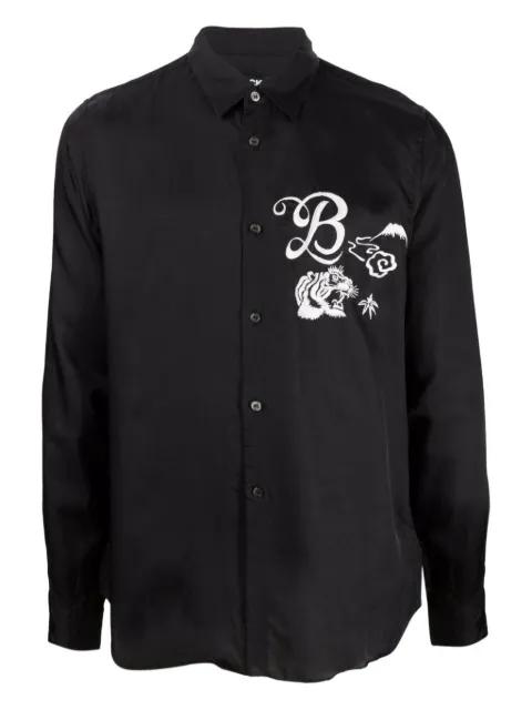 tiger-embroidered shirt by COMME DES GARCONS