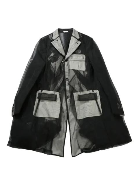 tulle-inserts jacket by COMME DES GARCONS