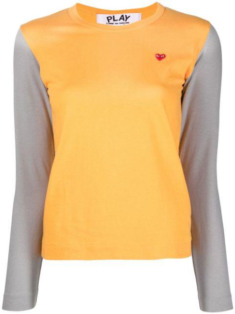 two-tone sweater by COMME DES GARCONS