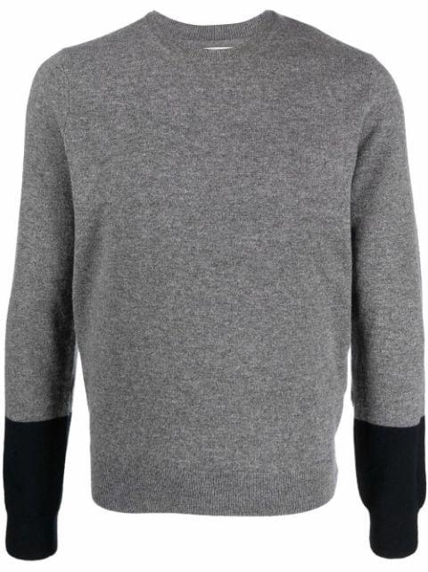 two-tone wool jumper by COMME DES GARCONS