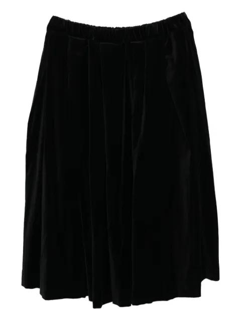 velvet pleated skirt by COMME DES GARCONS