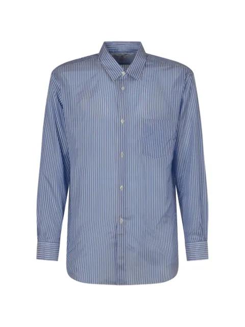 vertical-stripe chest-pocket shirt by COMME DES GARCONS