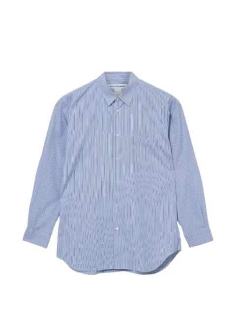 vertical-stripe patch-pocket shirt by COMME DES GARCONS
