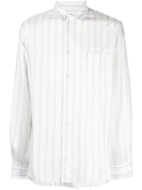 vertical stripe-print shirt by COMME DES GARCONS