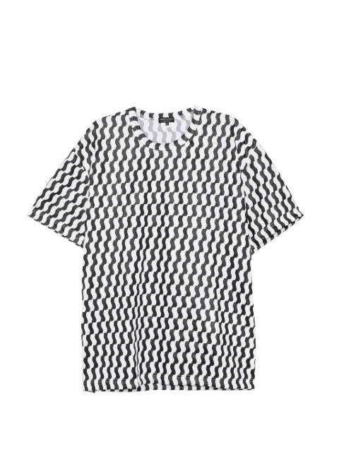 wave-print T-shirt by COMME DES GARCONS