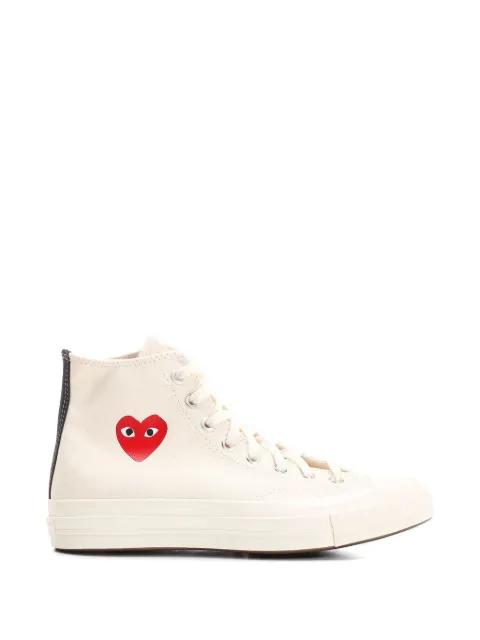 x Converse Chuck Taylor All Star heart-print sneakers by COMME DES GARCONS