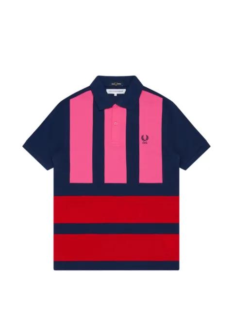 x Ferd Perry striped short-sleeve polo shirt by COMME DES GARCONS