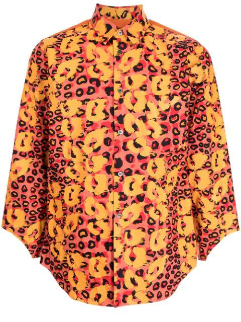 x Filip Pagowski print cut-out cuff shirt by COMME DES GARCONS