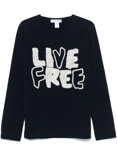 x Fred Perry Live Free jumper by COMME DES GARCONS