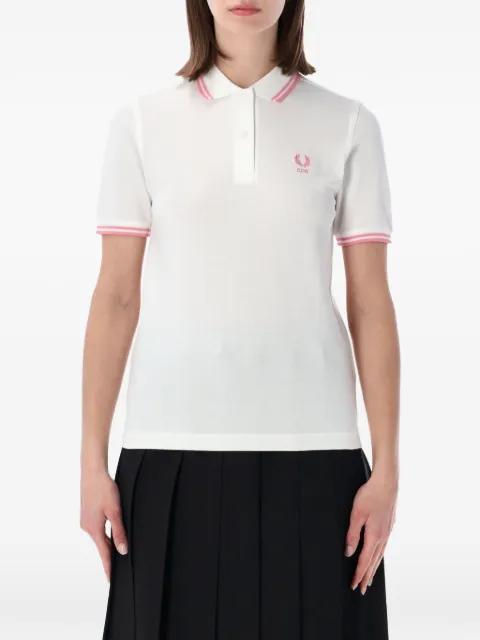 x Fred Perry logo-embroidered polo shirt by COMME DES GARCONS