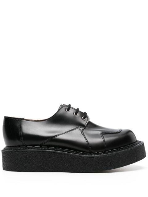 x George Cox Overlaid Gibson derby shoes by COMME DES GARCONS