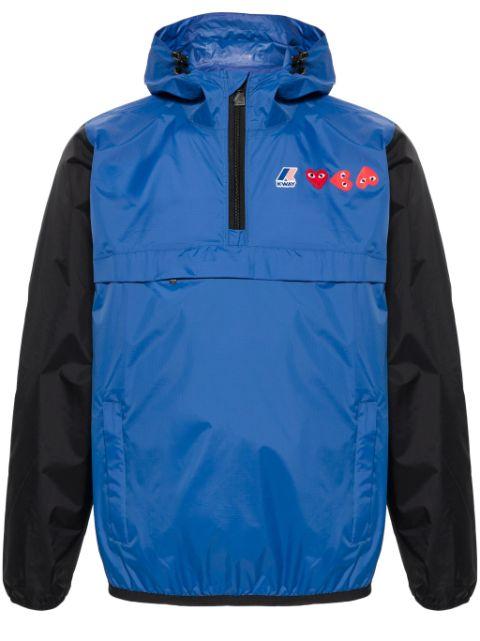 x K-Way Heart-patch lightweight jacket by COMME DES GARCONS