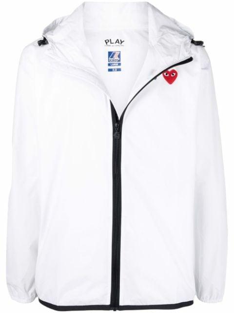 x K-Way zipped hoodied jacket by COMME DES GARCONS
