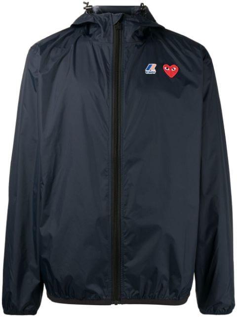 x K-Way zipped hoodied jacket by COMME DES GARCONS