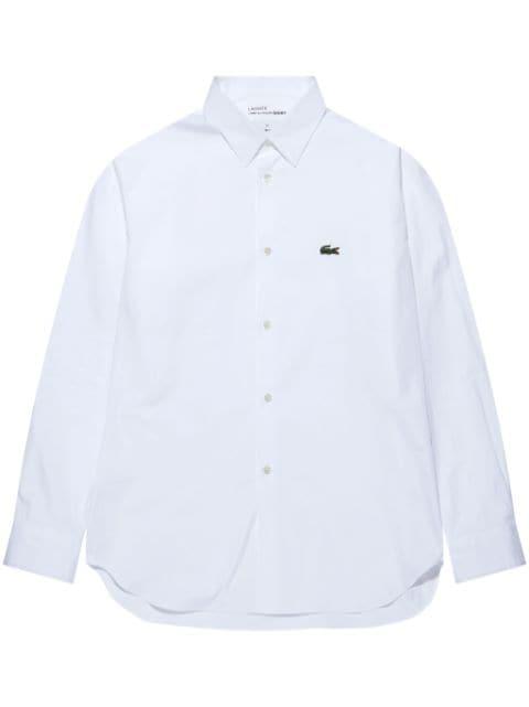 x Lacoste logo-patch cotton shirt by COMME DES GARCONS
