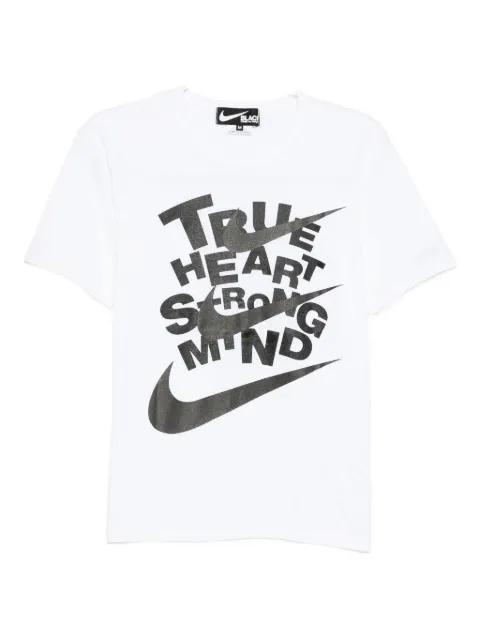 x Nike slogan-print T-shirt by COMME DES GARCONS